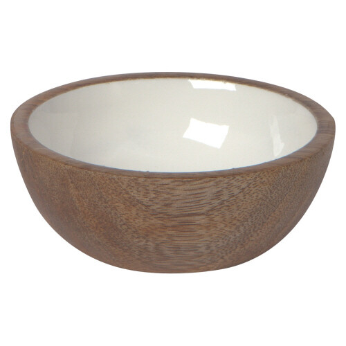 Danica Mango Wood Bowl Mini White