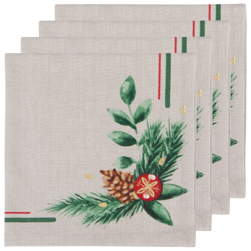 Danica Napkin Deck The Halls set/4