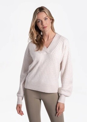 Lole Camille Pullover Sweater Dew Heather