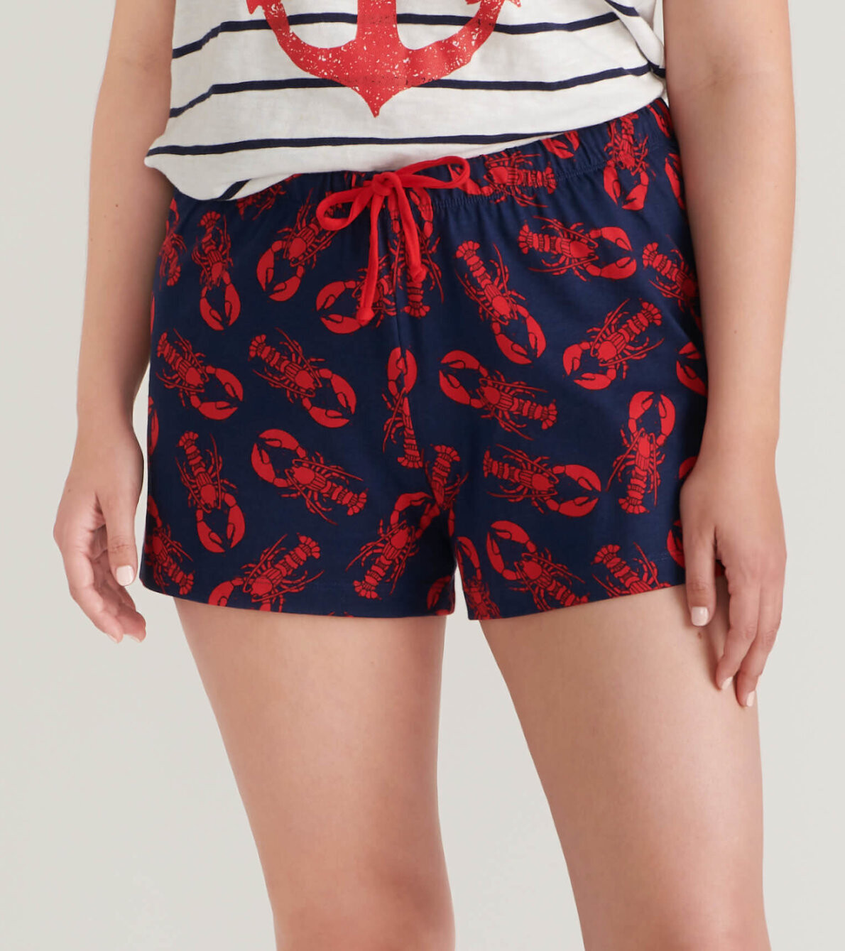 LBH by Hatley Navy Lobster Women's Sleep Shorts