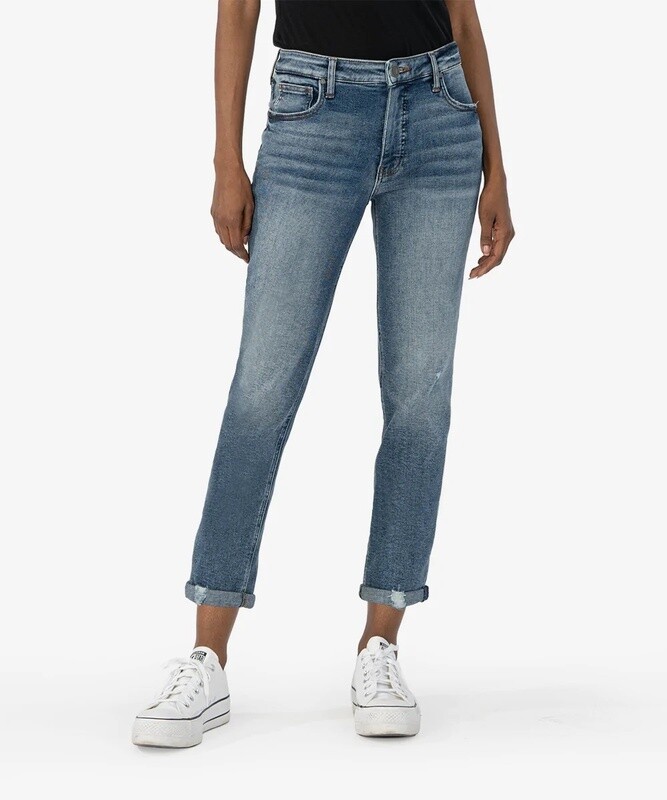 Kut From The Kloth Rachael Mom Jean Roll Up Kinetic