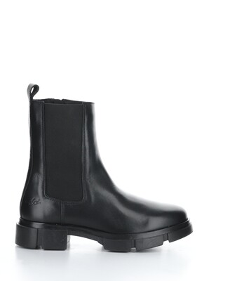 Bos & Co Lock Boot Black Leather