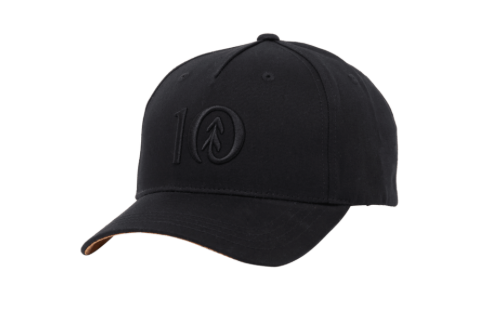 Ten Tree Logo Cork Brim Altitude Hat Meteorite Black