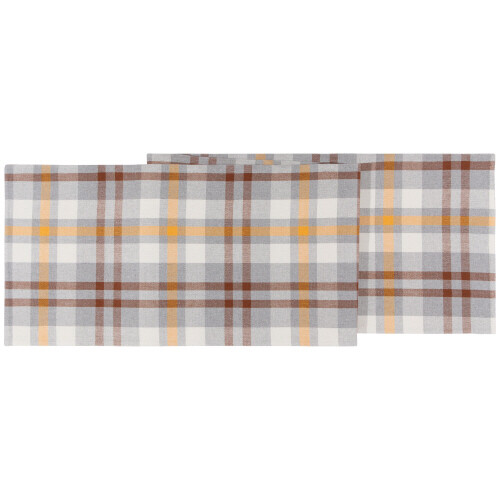 Danica Second Spin Table Runner Plaid Maize