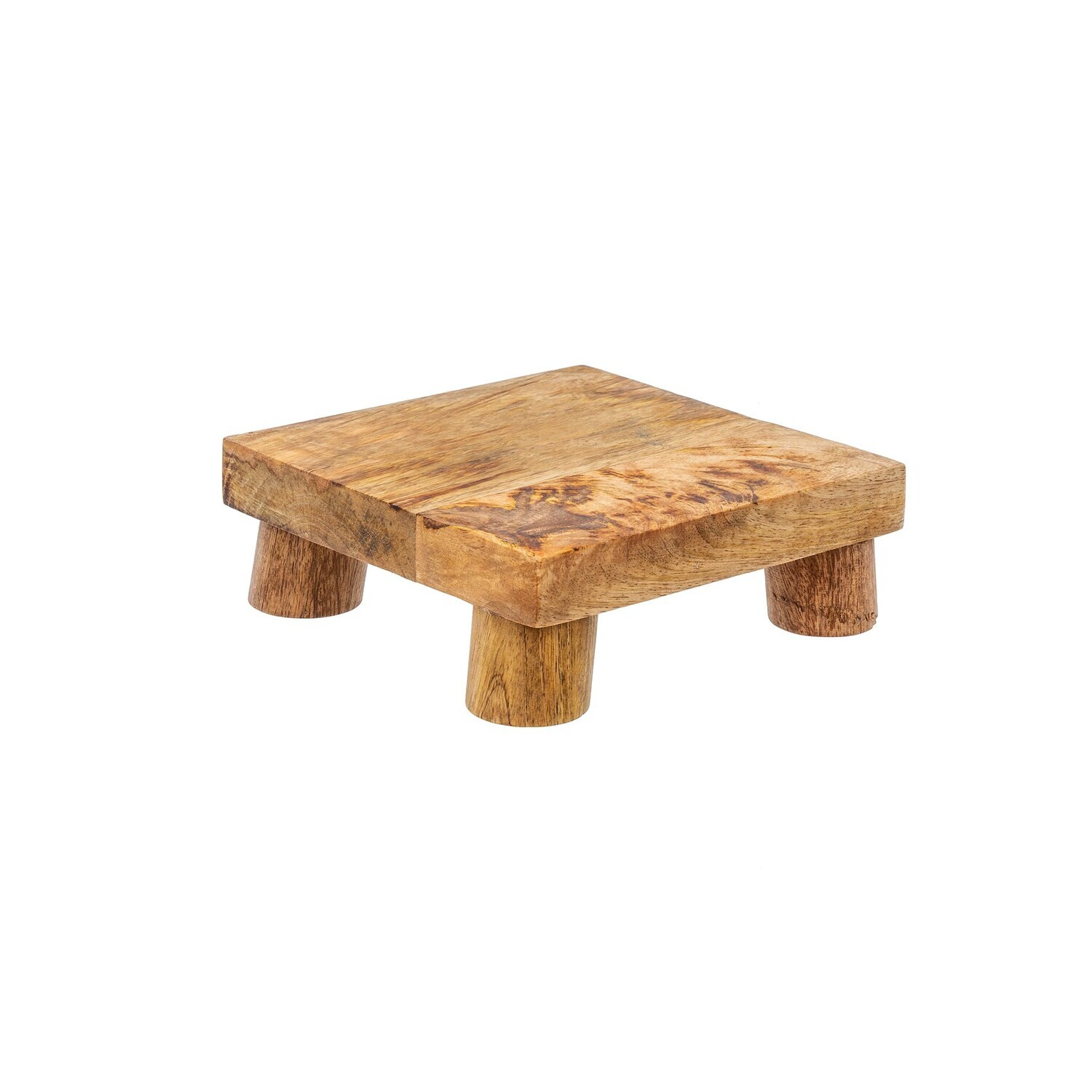 Indaba Heirloom Wooden Stool, Size: Small