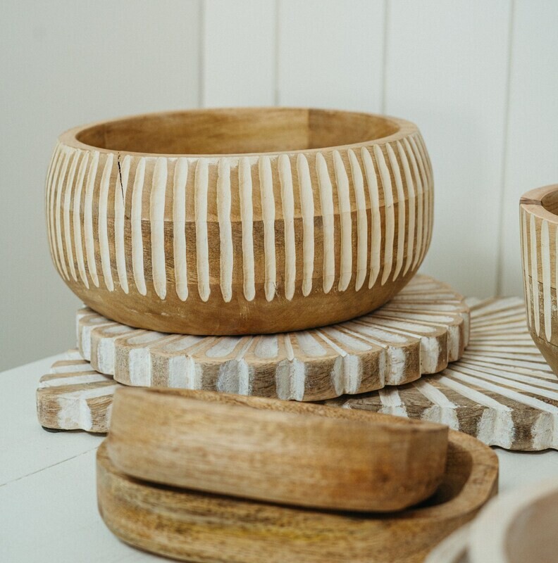 Indaba Grove Wooden Bowl