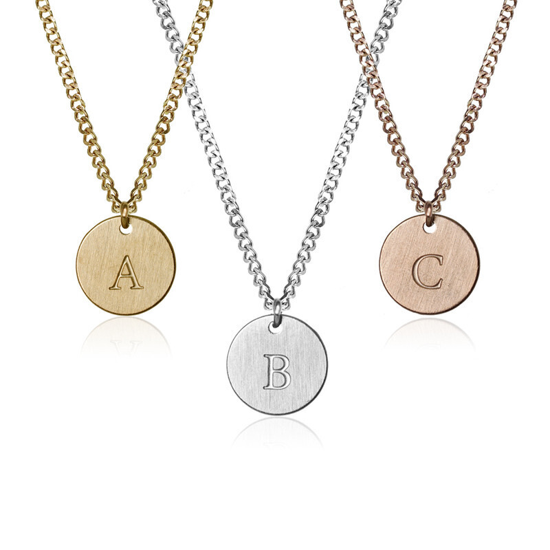 FAB 3N21 Initial Necklace (Uppercase)