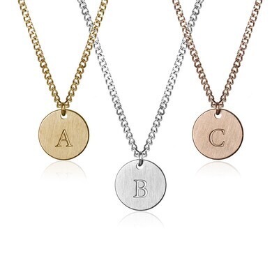 FAB 3N21 Initial Necklace (Uppercase)
