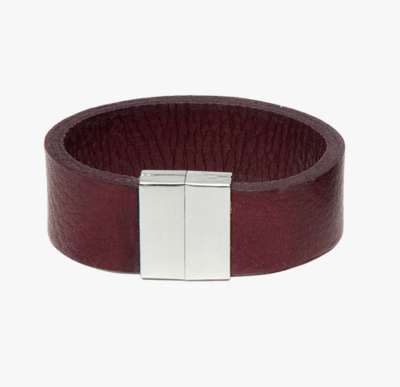 BRAVE Ledger Cuff Bordeaux Nappa