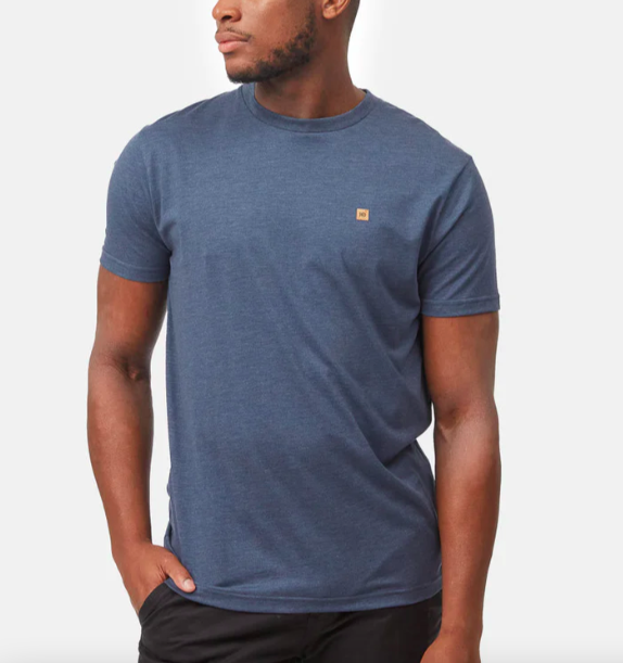 Ten Tree M TreeBlend Classic T-Shirt Dress Blue Heather
