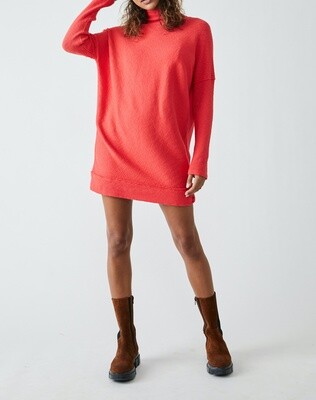 Free People Casey Tunic Fiery Red