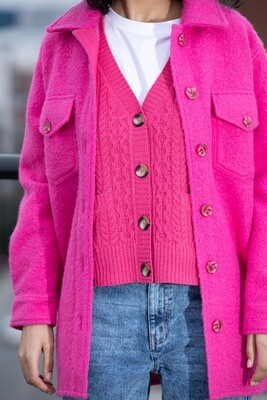 RD Flash Pink Woven Coat