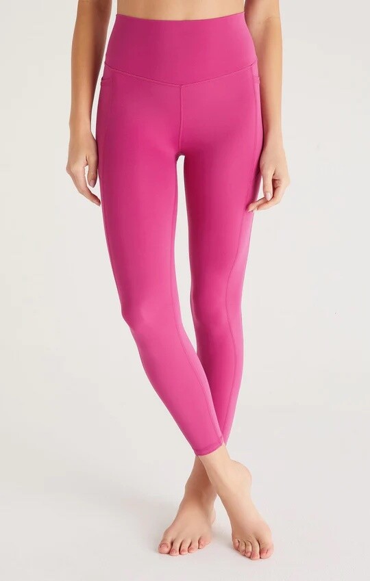 Z Supply So Smooth 7/8 Legging Jewel Pink