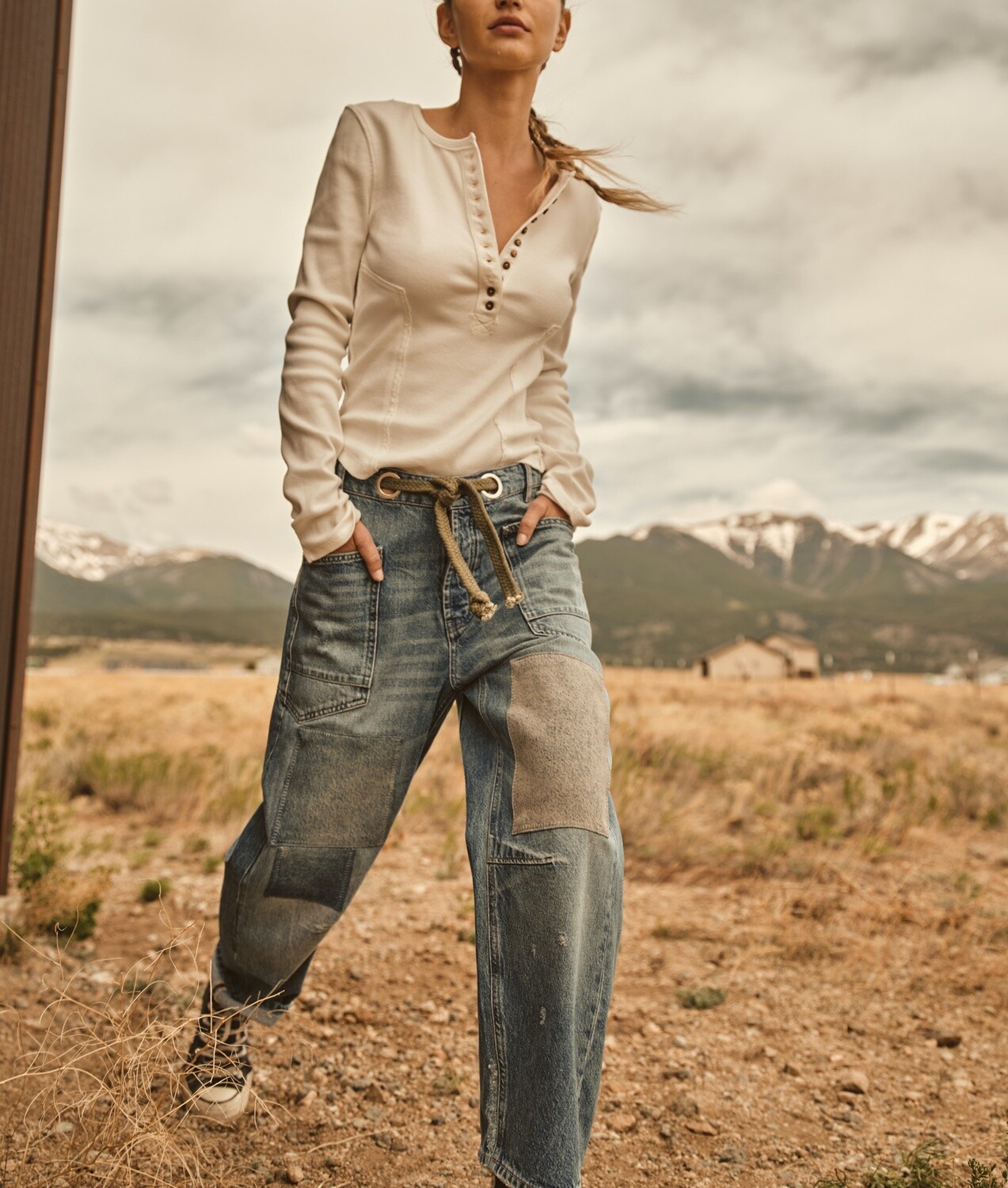 Free People Moxie Low Slung Pull On Barrel
