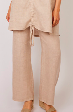 Pistache Linen Comfort Pant Flax