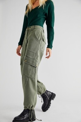 Free People Come and Get it Utility Hunter Green