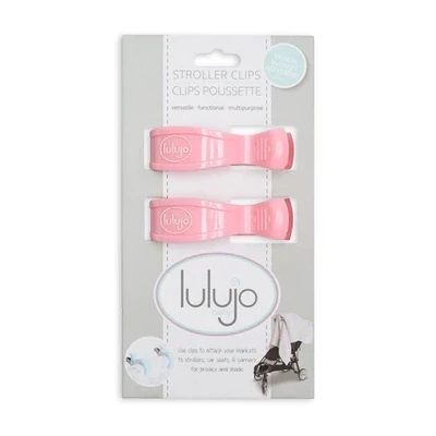 Lulujo Stroller Clips Pink