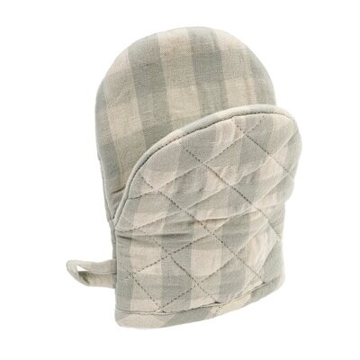 Indaba Linen Gingham Oven Mitt