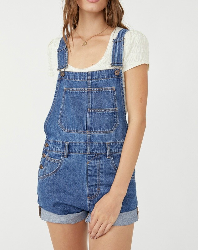 Free People Ziggy Shortall Sapphire Blue
