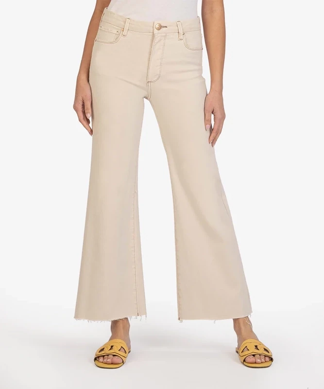 Kut From The Kloth Meg Wide Leg Ecru