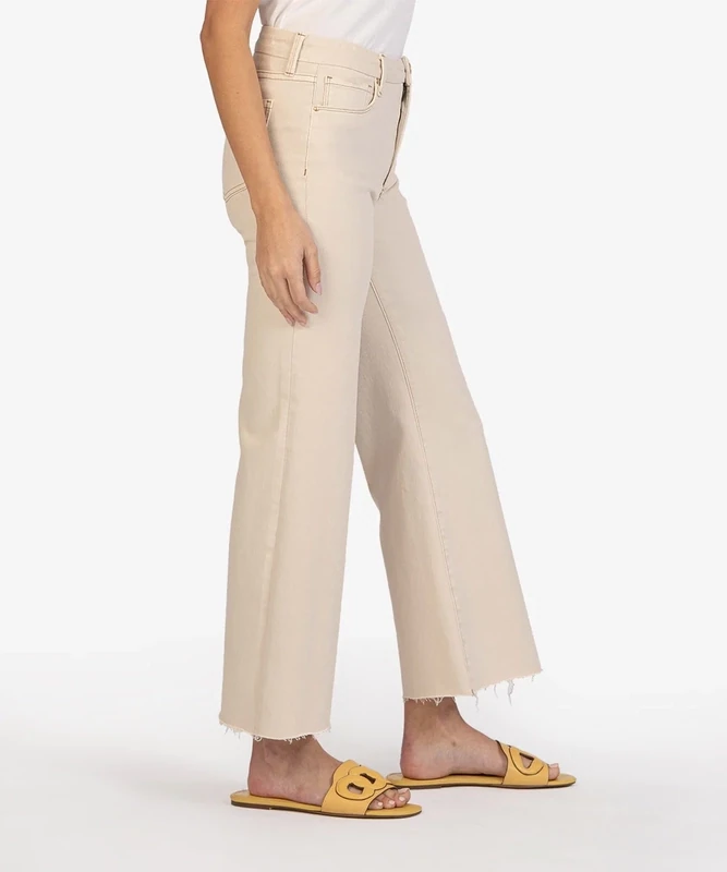 Kut From The Kloth Meg Wide Leg Ecru