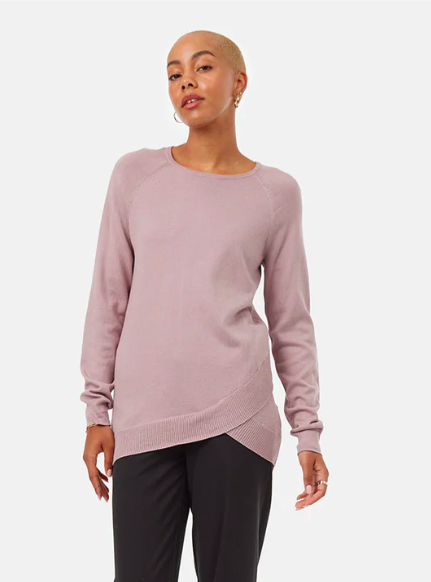 Ten Tree W Highline Cotton Acre Sweater Dusty Orch