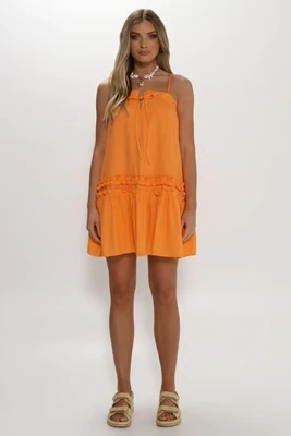 Lost in Lunar Orange Macey Dress