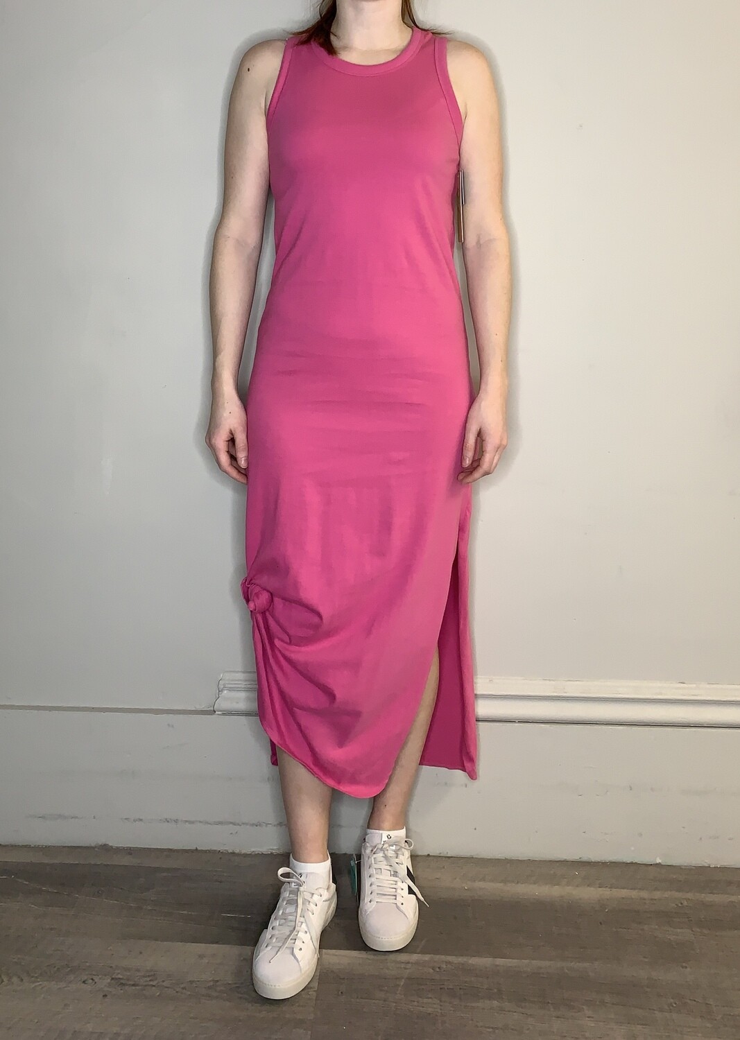 RD Kiki Tie Detail Sleeveless Dress Bright Pink