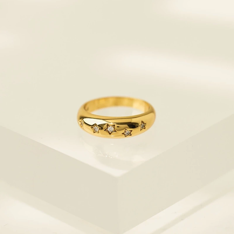 Lover&#39;s Tempo Demi Fine Twinkle Dome Ring