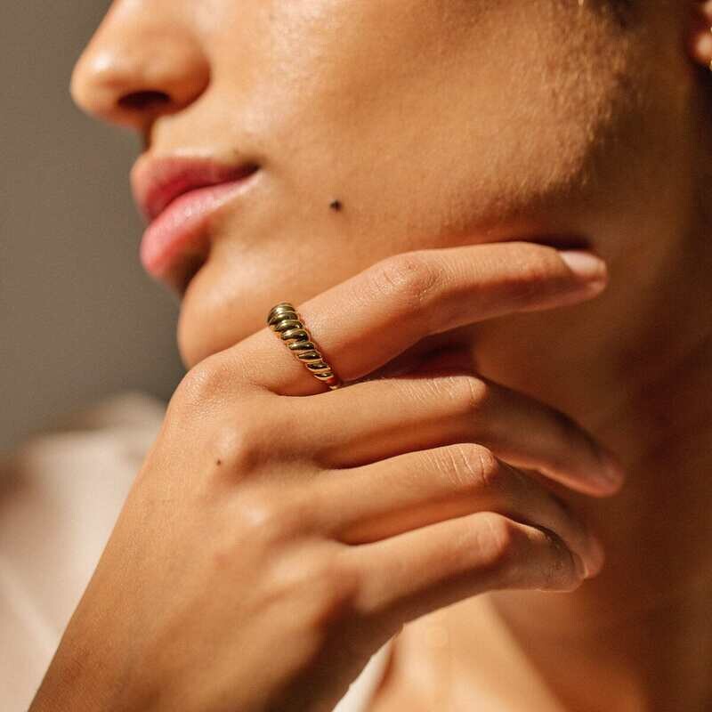 Lover's Tempo Demi Fine Twist Dome Ring
