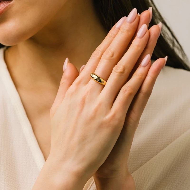 Lover's Tempo Demi Fine Twinkle Dome Ring