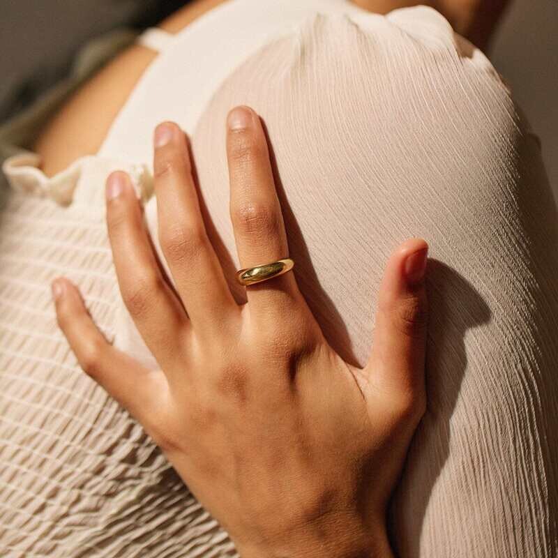 Lover's Tempo Demi Fine Dome Ring