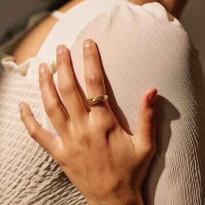 Lover's Tempo Demi Fine Dome Ring