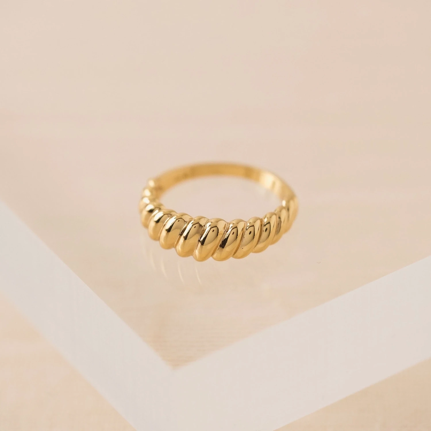 Lover&#39;s Tempo Demi Fine Twist Dome Ring