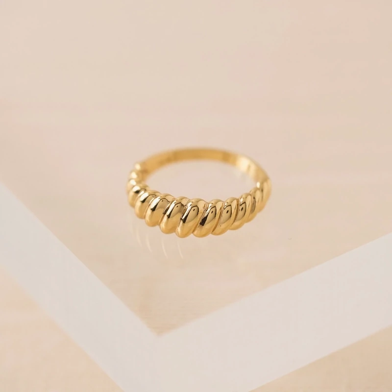 Lover&#39;s Tempo Demi Fine Twist Dome Ring