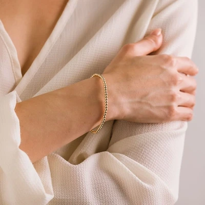 Lover's Tempo 3mm Gold Filled Stretch Bracelet