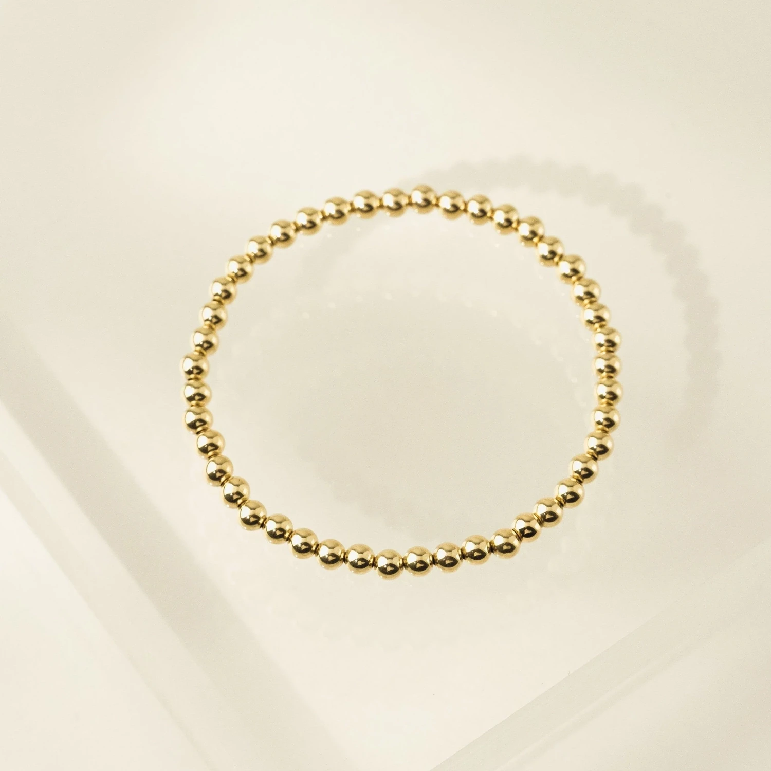 Lover's Tempo 4mm Gold Filled Stretch Bracelet