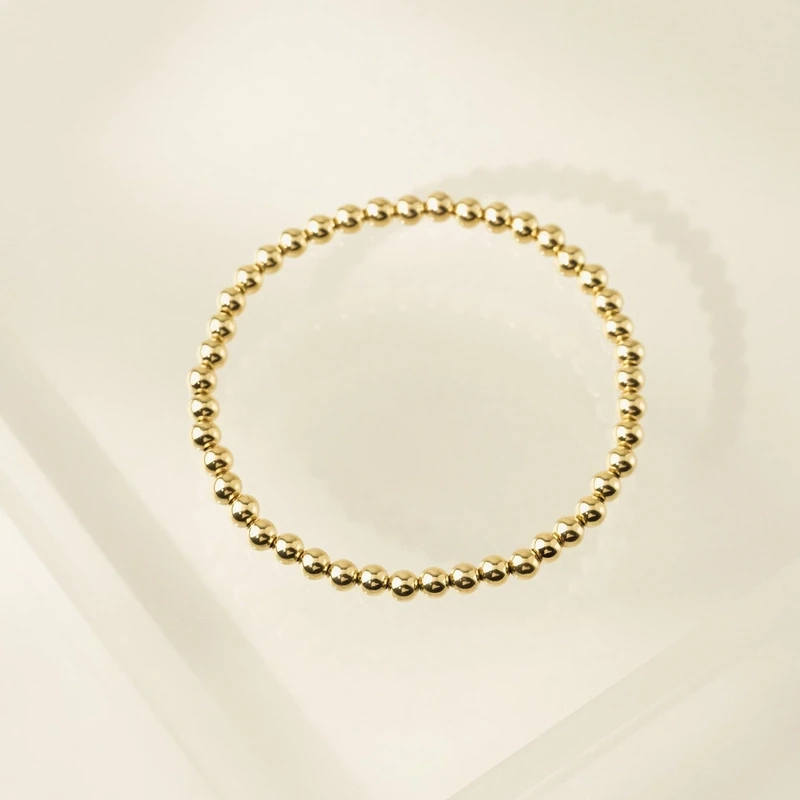 Lover&#39;s Tempo 4mm Gold Filled Stretch Bracelet