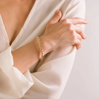 Lover's Tempo 5mm Gold Filled Stretch Bracelet