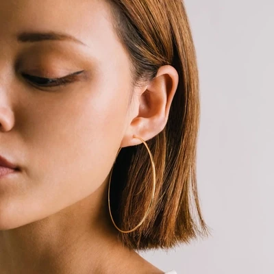 Lover's Tempo 65mm Gold Filled Infinity Hoop