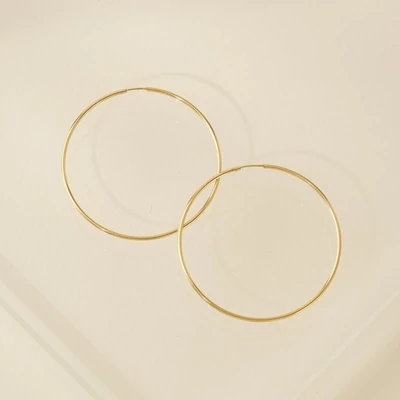 Lover's Tempo 50mm Gold Filled Infinity Hoop