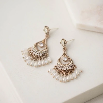 Lover&#39;s Tempo Coco Beaded Chandelier Earrings