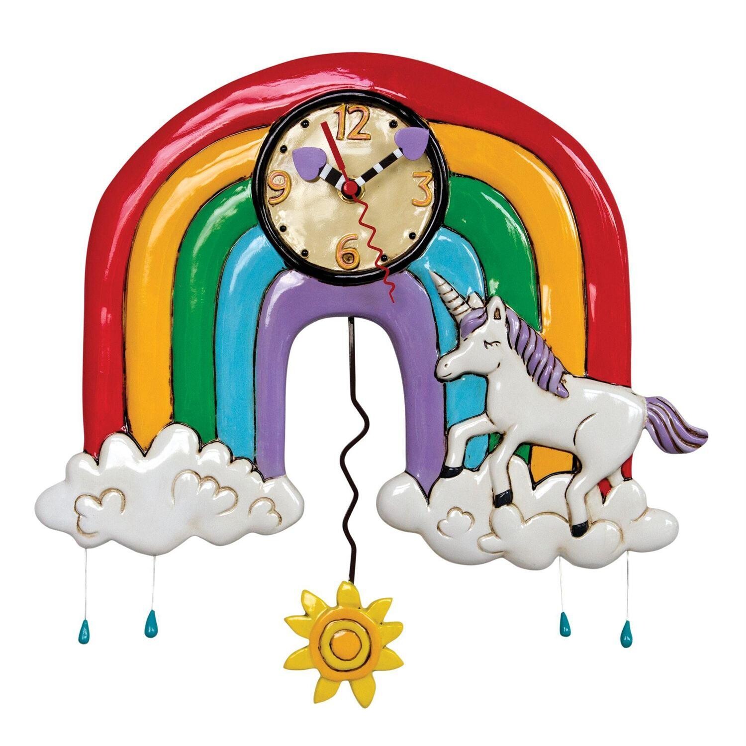 Allen Rainbows & Unicorns Clock