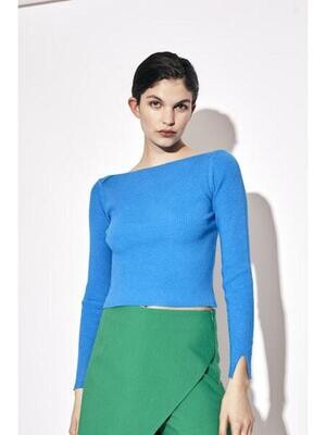 Deluc Clash Sweater Cyan Blue