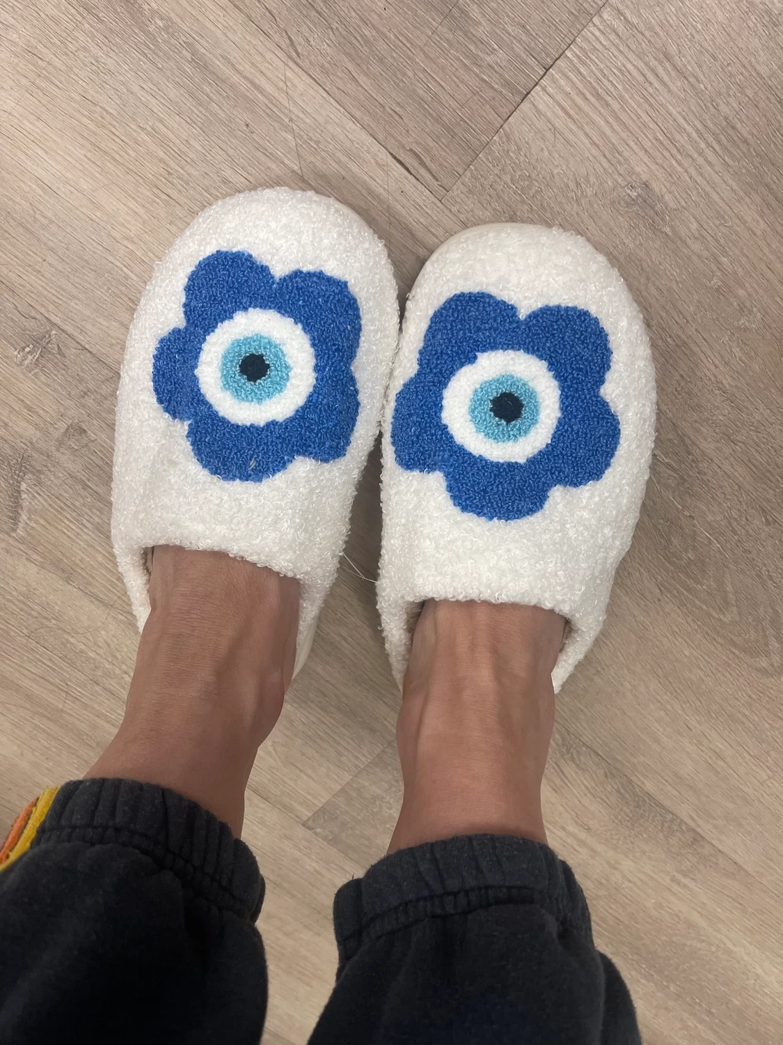 Evil Eye Flower Slipper