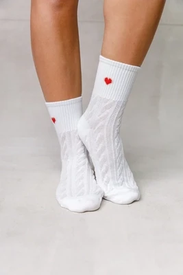 Frill Heart Socks