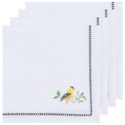 Danica Napkin Print Birdsong Set/4 Danica Napkin Print Birdsong Set/4