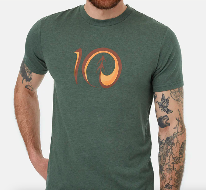 Ten Tree M Artist Series Logo T-Shirt Dark Sage/Am