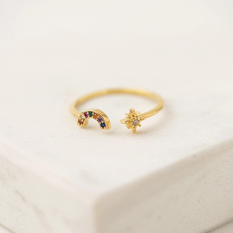 Lover&#39;s Tempo Rainbow Fortuna Ring