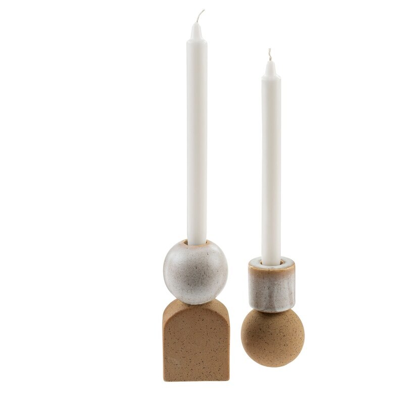 Indaba Sandy Clay Candle Holder
